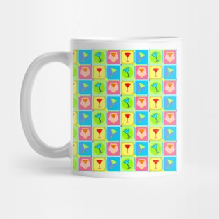 Retro Martini Pattern | Pop Art Mug